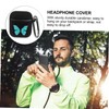 TEHAUX 2pcs Cartoon Butterfly Wireless Earphone Cases with Carabiner Protective