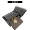 Edwin Bifold Wallet, Metal Plate, Grain Leather, Leatherette Leather, Money