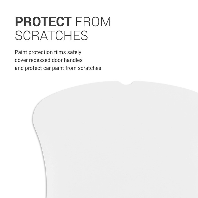 kwmobile TPU Cover for Car Door Handle - Set of