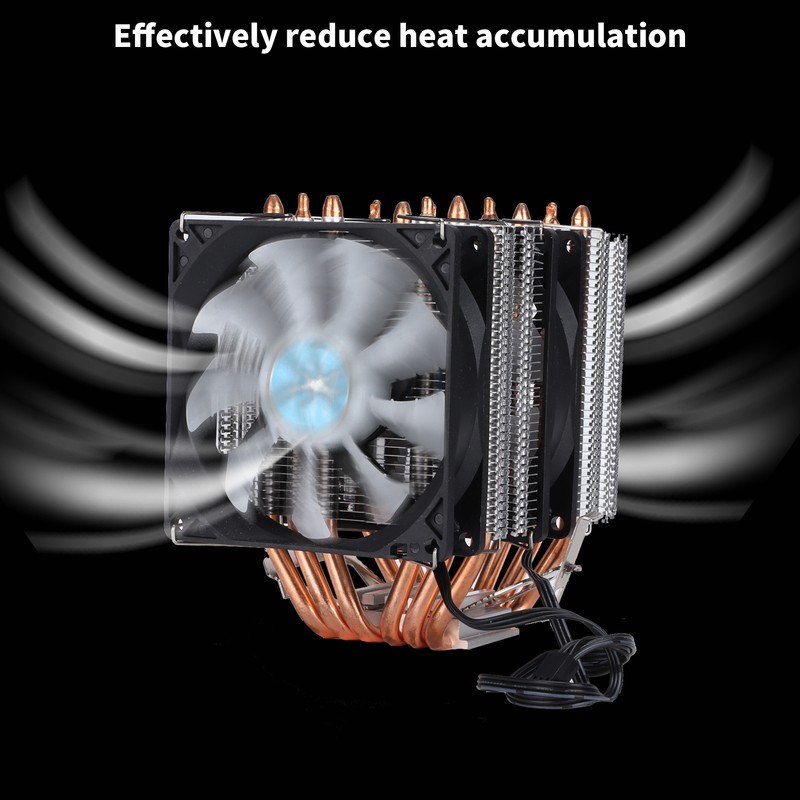 CPU Cooling Fan 6 Pure Copper Mute Heat Dissipation Computer