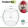 LVACODV 10-Pack Lantern Mantles & Glass Globe Replacement, Compatible with