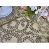 BTF Home Gold Sequin Table Cloth for Parties,Embroidered Mesh Tablecloth,Glitter
