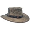 Jacaru Australia 1133 Roo Nomad Traveller Hat with Bag, Stonewash