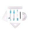 Geometry Set, 10-Piece Compass School Maths Angle Stationery Kit Rulers