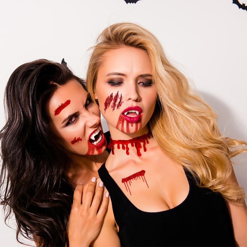 2pcs Halloween Fake Blood Makeup Kit 1oz, Halloween Dripping Blood