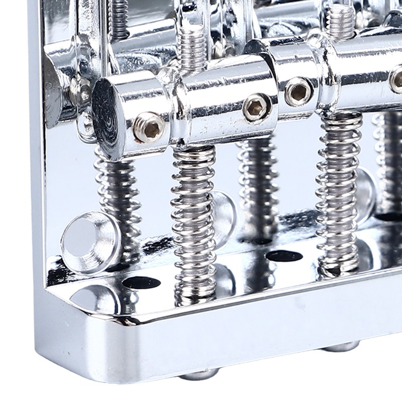 Electric Bass Bridge 5 String Bass Saddle Bridge Thickened Tailpiece