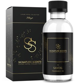 Signature Scents - Luxury Hotel Collection - Hotel Fragrance Oil - Diffuser Oil Blends for Aromatherapy (Santal) 4.05 Fl Oz (120ml)