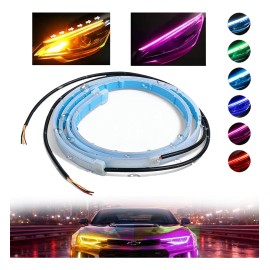 60cm Par Tira Led Drl Flexible Direccional Secuencial Auto