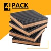LBG Products Anti-Vibration Rubber Isolation Pads with Cork Material,3" X