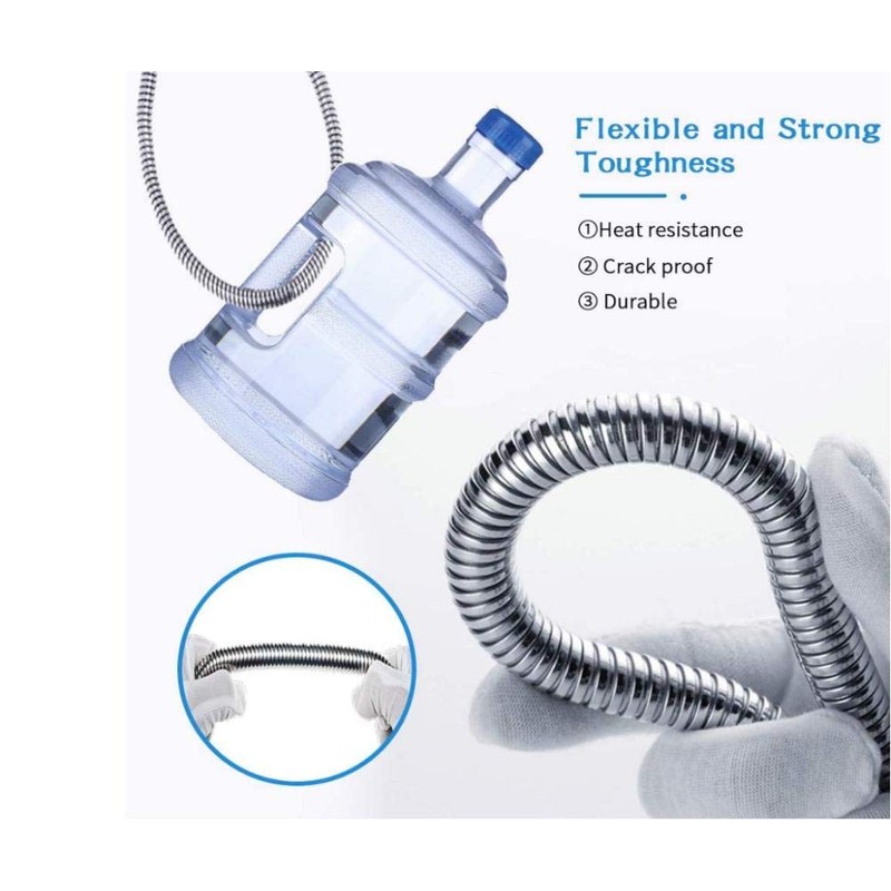Shower hose, 1.5 m flexible stainless steel shower hose, universal,