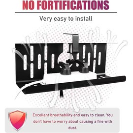 Cable Management Tray Under Desk, U-Channel Desk Organizer for Wire Management, Clamp/Screw Mount Cable Hider Cord Organizer for Office and Home, (Black - 1 Set)