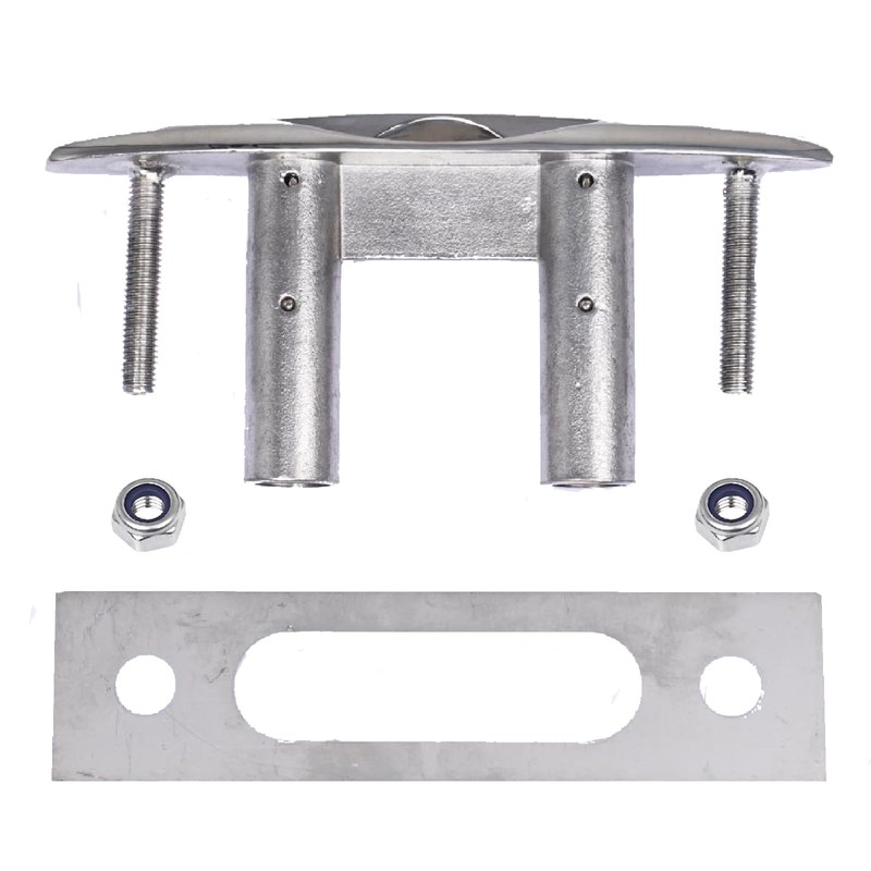 NovelBee 8 Inch Boat Pull Up Flush Mount Cleat,316 Stainless