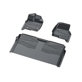 Car Floor Mats Fit for Ford F-150 2015-2024/ F150 Lightning 22-24 SuperCrew Cab (Not Fit Rear Seat with Under-Seat Fold Flat Storage), Custom Fit All Weather TPE Floor Liners 1st & 2nd Row