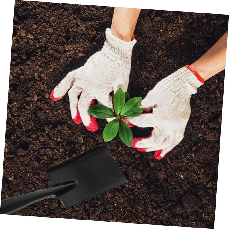 ABOOFAN Gardening Beach Shovel Farm Metal Shovel Replaceable Ice Scraper