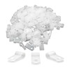 Waziaqoc 200 Pcs 1/4 Inch Rope Light Clips, Nylon R-Style
