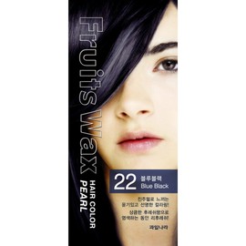 Kwalilnara Pearl Pearl Dye, No. 22 Blue Black, 10 pcs / 과일나라 진주펄 염색제, 22호 블루블랙, 10개