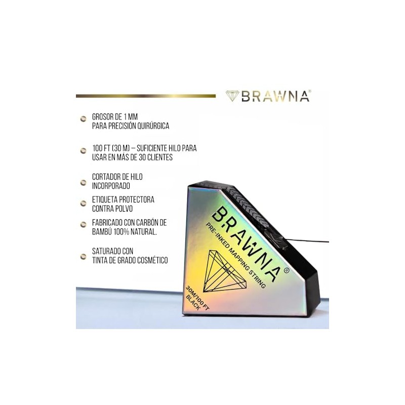 BRAWNA 30M [100 Ft] Pro Entintado Cordaje Mapeo para Medición
