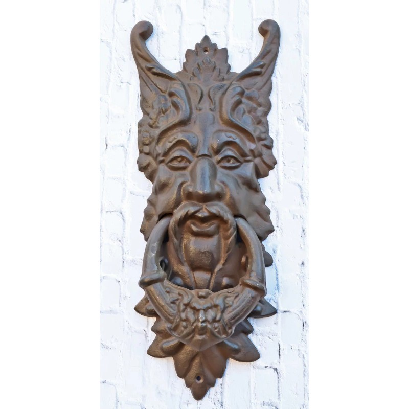 Cast Iron Wiccan Celtic Greenman Forest Tree Ent Spirit Heirloom