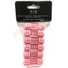 12pc Small Mini Tiny Snap On (Clip-On) Hair Rollers PINK