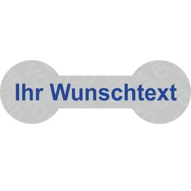 Void Security Labels "Your Desired Text" on a Roll - 60 x 20 mm (Blue - Pack of 1000)