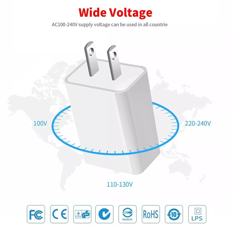 Unbranded 1-2 US Plug 5V 2A USB Port Wall Charger