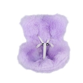 Puppen-Autositz, Plüsch-Sicherheitssitz mit Lüftungs-Clips für 17cm Puppen Stylisches Spielzeug-Sofa Auto-Deko für Fahrzeuge Wohnaccessoires Schreibtisch-Display (Lila)