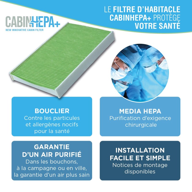 PURFLUX AHH352 Indoor Air Filter HEPA