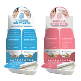 Mad For Cos Moisture Mask Pack Moisturizing Collagen Biocellulose Capsule Type 20 sheets InDepth Moisture: 10 sheets / 매드포코스 수분 마스크팩 보습 콜라겐 바이오셀룰로오스 캡슐형 20매 인뎁스 모이스쳐:10매