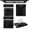 Lyxheth Car Tissue Holder, Tissue Box for Car, PU Leather