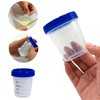 20 PCS 4oz/120ml Disposable Specimen Cups with Leak-Proof Screw-on Cap