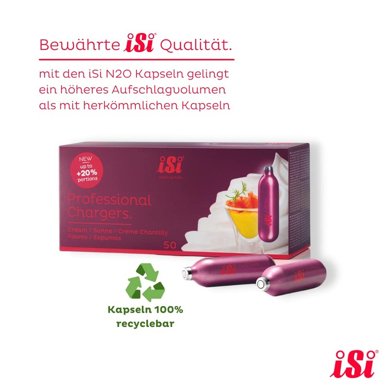 iSi N2O Professional Chargers, Pack of 10