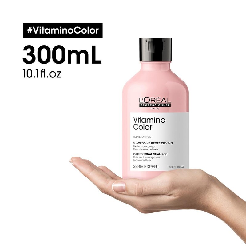 L'Oréal Professionnel Colour-Retaining Hair Shampoo for Coloured Hair, with Resveratrol,