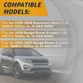 CYCWER CJ5E6C525AD CJ5E6C524AD Engine Timing Chain Kit Oil Pump Chain Fits for 2015-2018 Discovery Sport 2.0L, Fits for 2012-2017 Range Rover Evoque2.0L, Replace OE CJ5E6C525AD CJ5E6C524AD