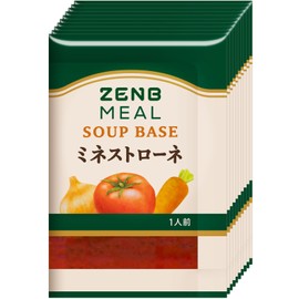 ZENB Zenbu Meal Minestrone, 10 Servings [Low Carb, Sugar Control, Gluten-Free, Dietary Fiber, Diet, Fiber Supplement, Eat When You Feel Hungry, No Sugar Added]