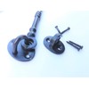 Cast Iron Cabin Hook - Black Antique (6") 150mm for