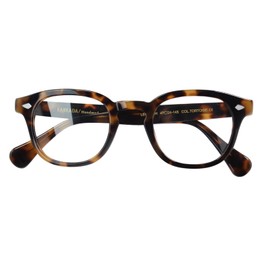 EAREADA Eareada Men's Retro Acetate Round Sunglasses Johnny Depp Sun Style Polarized Lens Glasses Colorful Eyewear (tortoise), Medium