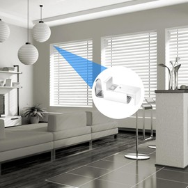 Pack of 12 Clamp Support Fixings, No Drilling Clamp Support Pleated Blind, White Pleated Holder for Tensioned Pleated Blind and Double Roller Blind