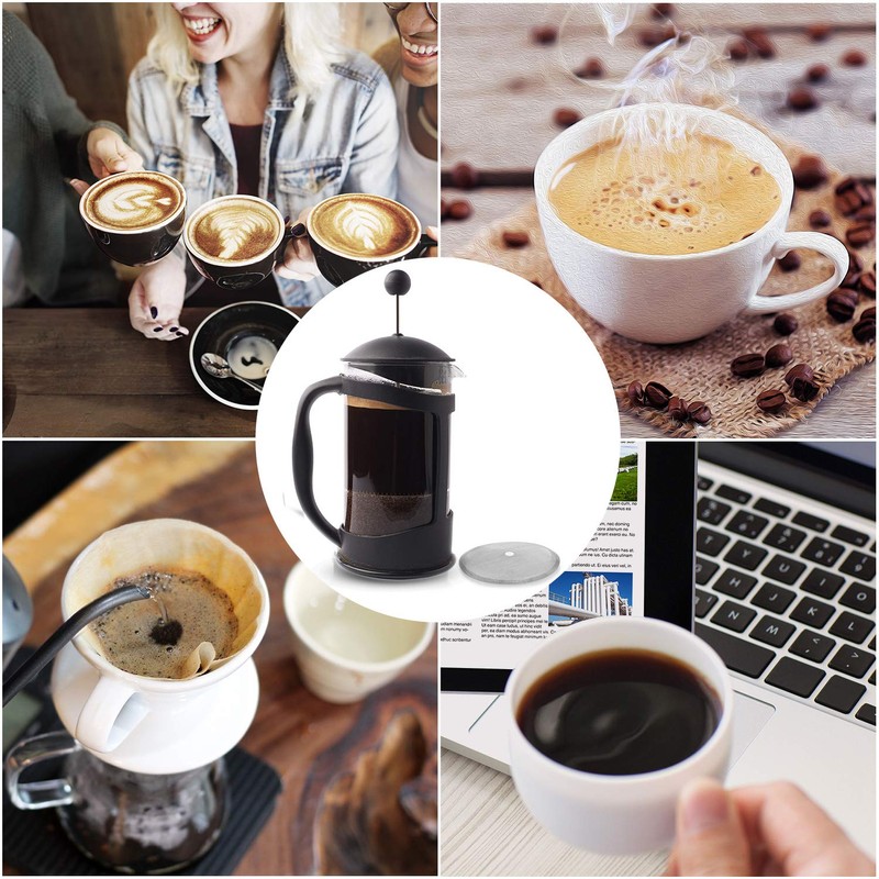 Boao 6 Packs French Press Replacement Cafetiere Filter Mesh Screen