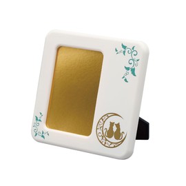 Taiwa FH-T Photo Stand, Photo Stand, Made in Japan, Large Frame, Souvenir, Present, Aizu Lacquer, Stylish, Moon and Cat