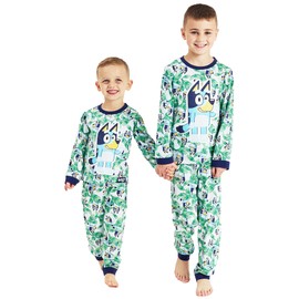 Boys Bluey Pyjamas Leaf Character Nightwear (Bluey - Leaf, 2-3 Years)