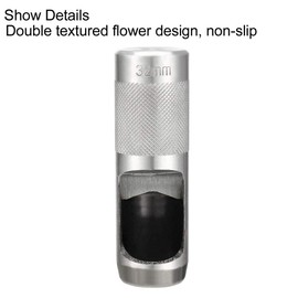 sourcing map Round Steel Leather Craft Hollow Hole Punch 32mm for Leather Belt Watch Band Gasket