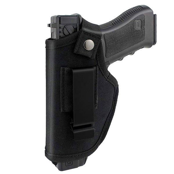 ELVO Gun Holster for Men/Women, Concealed Carry Holster, Universal IWB OWB Pistol Holster Right/Left Hand Draw Fits S&W M&P Shield 9MM Glock 19 26 27 42 43 Subcompact Compact Mid-Sizes Handguns