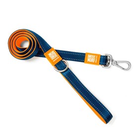 Max & Molly Matrix Orange And Colorful | Unique Design |Comfortable | Secure | Cushioned Neoprene | Sporty And Elegant | Short Leashes, XS