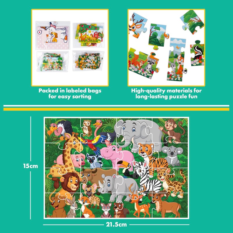 Abeec 4 Puzzle Collection - Toddler Puzzles - Puzzles For