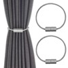 Girihe 2 PCS Magnetic Curtain Tiebacks, Curtain Holdbacks with Braided