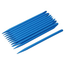 PPhtony 12cm Heavy Duty Bamboo Stylus Sticks Colored Craft Sticks for Scratching Drawing Christmas Thanksgiving Scratch Art Activity Craft Projects, 20PCS (Blue)