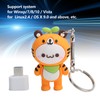 U Disk USB2.0 Memory Flash Drive with TypeC Adapter Computer