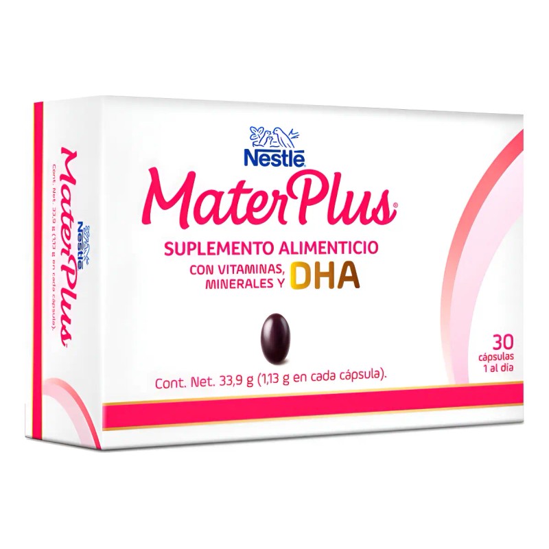 Multivitamínico Dha Nestlé Materplus Caja 30cápsulas