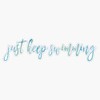 JUST KEEP SWIMMING Bumper Sticker Vinyl Decal 5 inches