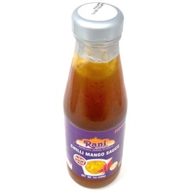 Rani Chilli Mango Sauce (Sweet & Spicy Dipping Sauce) 7oz (200g) Glass Jar, Ready to eat, Vegan ~ Gluten Free | NON-GMO | Indian Origin